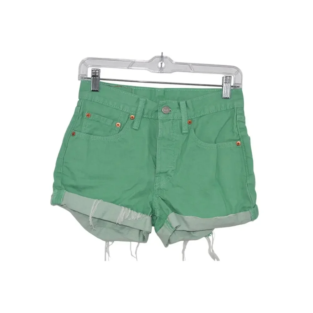 Levi's 501 Original Shorts Mint Green Size 26